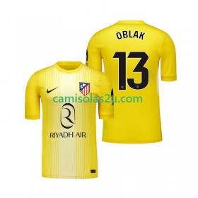 Camisolas de futebol Atlético Madrid Jan Oblak 13 Guarda Redes Equipamento Principal 2025/26 Manga Curta
